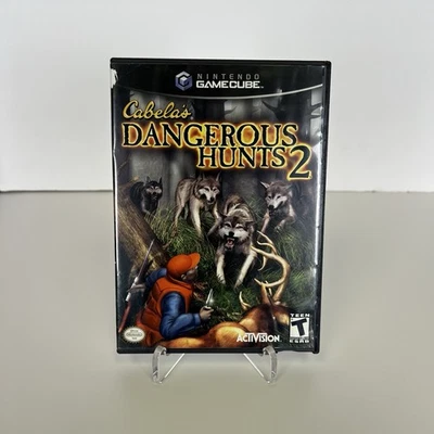 Cabela's Dangerous Hunts 2 (Nintendo GameCube, 2005) Game & case - Image 1 of 4
