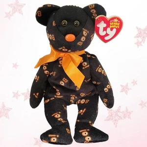 🖤🧡 YIKES 🧡🖤 2006 TY Beanie Babys Halloween BÄR - NEU MIT ETIKETT - Bild 1 von 5