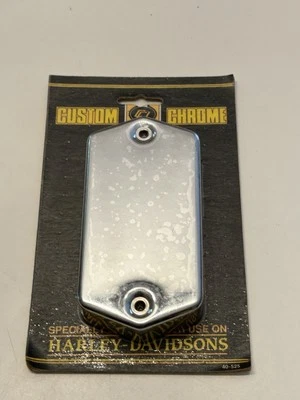 Custom Chrome Ignition Module Cover 1980-89 Harley Bid Twin - Replaces 32407-88T - Image 1 of 4