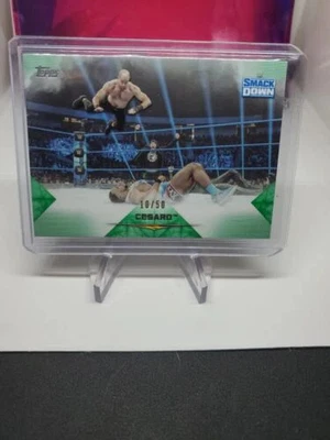 CESARO - 2020 WWE Undisputed - GREEN Parallel #’d 10/50 - #32 - Smackdown - Image 1 of 4