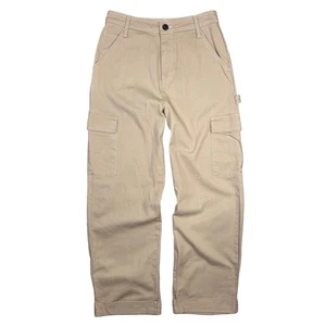 Sandy Liang Target Pants Womens 2 Khaki Carpenter Utility Cargo Streetwear Punk - Picture 1 of 8