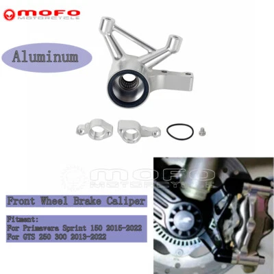 Protector de cubierta de pinza de freno de disco de rueda delantera cromado para GTS 250 300 2013-2022 Foto 1 de 4