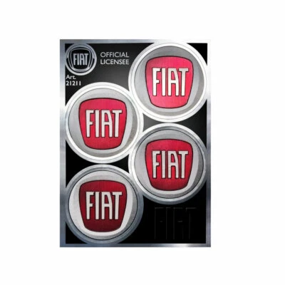Adesivo Copriruota per Fiat Ufficiale 4 Loghi da 48 mm - Immagine 1 di 4