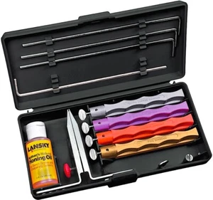 Lansky 4-Stone Deluxe Diamond System / Precision Knife Sharpening Kit - USA - Picture 1 of 3