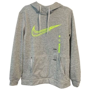 Nike Men's Therma-FIT GFX2 Graphic Fleece Pullover Hoodie (Gray) Size Medium - Picture 1 of 3