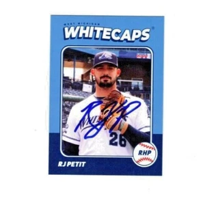 RJ Petit signed autographed 2022 West Michigan Whitecaps card Rock Hill SC d - Picture 1 of 1