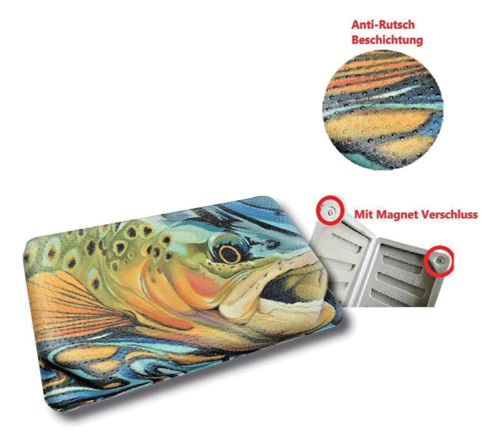 Trendex Kunstköder und Fliegenbox tief Antirutsch mit Magnetschluss Nymphen Behr - Bild 1 von 1