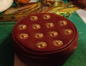 Luxury Michael Kors Red Round Wristlette w/Gold Studs & 2 Straps, Preowned - Picture 1 of 11