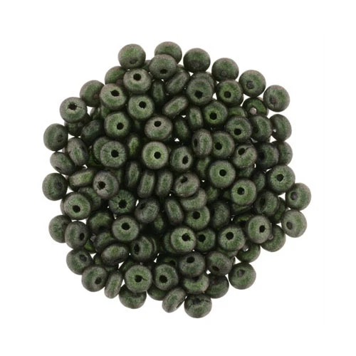 100 pequeñas cuentas espaciadoras de rondelle de vidrio checo de 3 mm opacas y colores surtidos  Foto 1 de 1