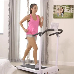 iWalk Laufband zusammenklappbar inkl. Bordcomputer Sport Fitness Gerät Weiß - Bild 1 von 11