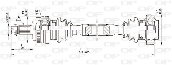 CARDAN ARRIERE GAUCHE BMW 1 116 I,120 I,118 I,3 320 I,318 I,1 DéCAPOTABLE 118 I - Photo 1/1
