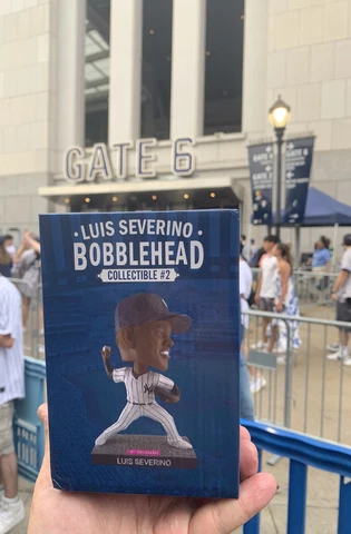 2023 New York Yankees Luis Severino SGA Bobblehead 7/7 NY Yankee Stadium Cover
