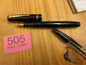 Vintage Black Mabie Todd Swan Leverless Fountain Pen 14ct  Nib (505)