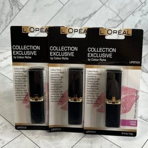 NWT Loreal Collection Exclusive Colour Riche Hydrating Liyas Pink Lipstick Set - Picture 1 of 5