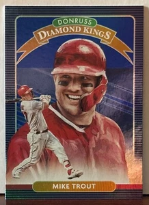 2020 Panini Donruss Diamond Kings BLUE #9 Mike Trout   M33 - Picture 1 of 1