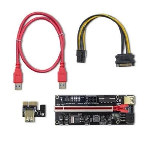 55509 Riser USB 3.0 rot Anwendung: Kryptowährungsgenerator QOLTEC - Picture 1 of 1