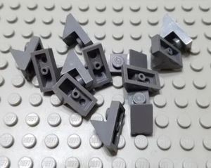 LEGO Lot of 12 Dark Bluish Gray 2x1 Cutout Slope Pieces - Picture 1 of 1