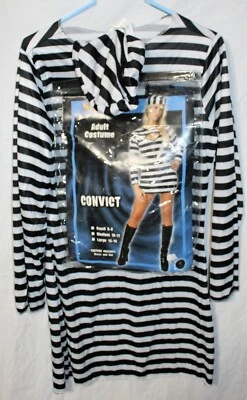 Sexy Disfraz de Halloween Spirit para Mujer Adulta Condenada/Prisionera Talla Pequeña 6-8 Foto 1 de 4