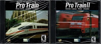 Microsoft Train Simulator Pro Train 1 & Pro Train 2 Pc New 2 Great Expansions - Image 1 of 2