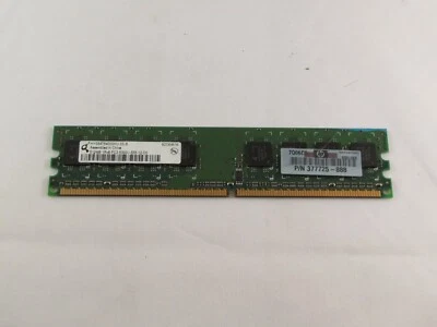 HP PC2-5300 512MB DIMM DDR2 SDRAM Memory (377725-888) - Image 1 of 2