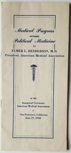 Progreso médico versus medicina política ceremonia AMA 27 de junio de 1950 - Imagen 1 de 7