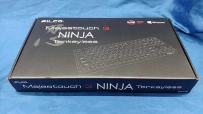 Filco Majestouch 3 Ninja TKL Mechanical Keyboard Good Condition Used - Image 1 of 4