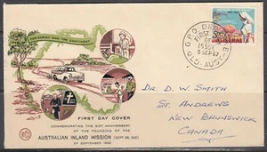 Australia Scott 346 WCS FDC - Australian Inland Mission, 50th Anniv. - Picture 1 of 1