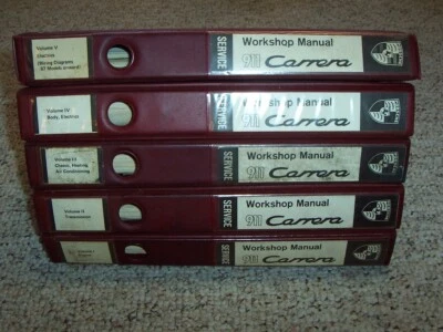Porsche 911 Carrera 1987-1989 manual de reparación de servicio Targa Cabriolet cupé 1988 Foto 1 de 4