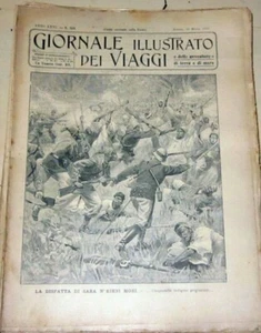 GIORNALE ILLUSTRATO DEI VIAGGI N. 559 - 1907 - LA DISFATTA DI SARA N'KIENI MORI - Picture 1 of 1