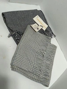 2 Bufandas De Colección Pendelton Lana Bufanda Cuadros COMO ESTÁN para Up-Cycle PEQUEÑOS AGUJEROS Ver Fotos - Imagen 1 de 15