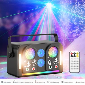 RGBW COB Laser Projektor LED Bühnenlicht Strobe DMX Disco Party DJ Scheinwerfer - Zdjęcie 1 z 12