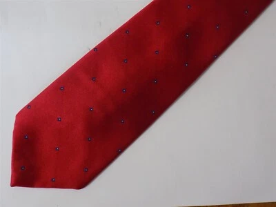 WEMBLEY LEATHERBACK SATINS Polyester Necktie Red 56" x 3 3/4" - Image 1 of 2