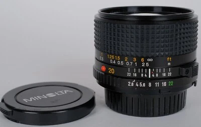 EX+++ Minolta MD 20mm f2.8 MF Super Wide Angle Prime Lens ! - Image 1 of 4