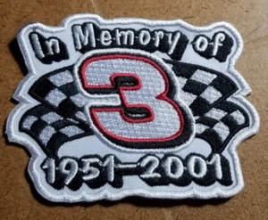 In Memory Dale Earnhardt 1951-2001 Patch approx 2.5x3.5" - Picture 1 of 2