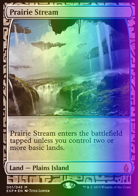 MTG Magic the Gathering Prairie Stream (1/45) Zendikar Expeditions LP FOIL - Image 1 of 1