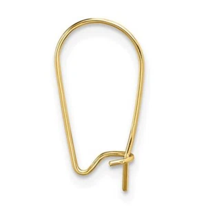 Alambre para orejas de oro amarillo de 14 K 2 piezas o 10 piezas - Imagen 1 de 2