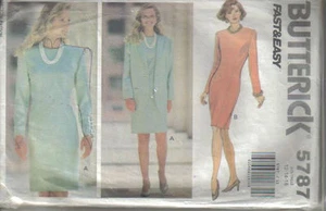 Vintage Petite Jacket & Dress Sewing Pattern B5787 Size 12-16 - Picture 1 of 1