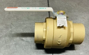 FNW -  X411C  Brass Full Port Sweat 600# Ball Valve 3" Inch ⭐ NEW⭐ - Picture 1 of 3