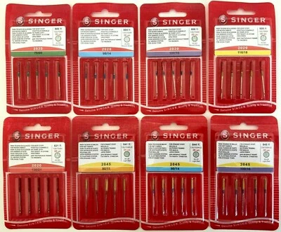 Singer Sewing Machine Needles Domestic Standard 2020 Ballpoint 2045 130/705H UK - Image 1 of 4