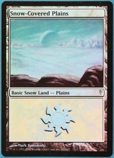 Snow-Covered Plains FOIL Coldsnap PLD Basic Land MTG CARD (ID# 138737) ABUGames