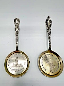 2 Pfannen American Exposition Sterling Löffel figürliche Pfanne Schale - Bild 1 von 12