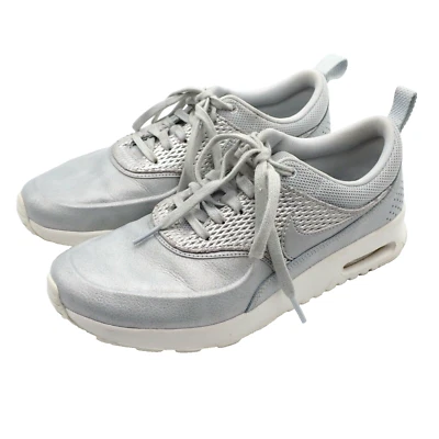 NIKE Air Max Thea Shoes Women's Size 8 Premium Metallic Platinum Gray 904500-004 - Bild 1 von 4