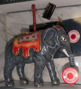 Vintage Kurt Adler Elephant Carousel Animal Ornament Smithsonian Collection 1988 - Picture 1 of 3