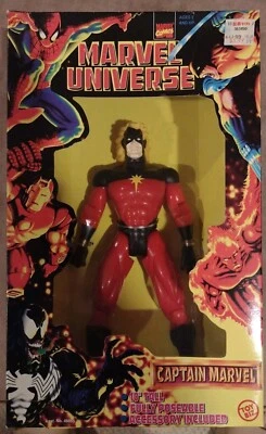 Figura de acción Marvel Universe Capitana Marvel 10 pulgadas ToyBiz 1997 Marvell Foto 1 de 4