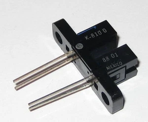 Optek K-8100 Slotted Optical Switch - 3mm Slot Width - Built-in Mounting Bracket - Picture 1 of 7