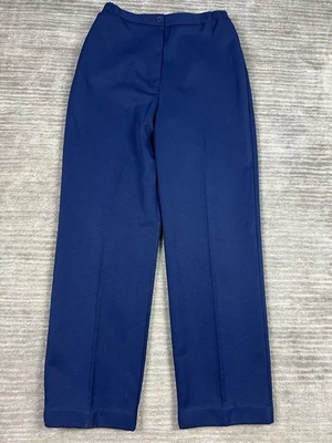 Брюки женские Nikki 11/12 синие эластичные боковые панели прямые штанины США - Изображение 1 из 4