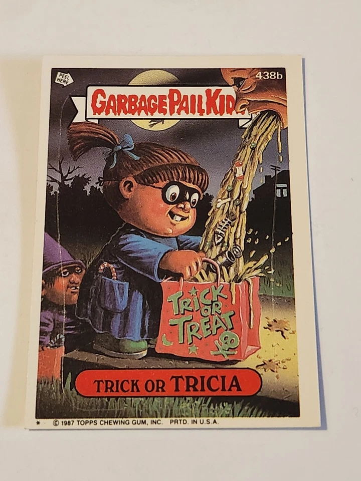 1987 Topps Garbage Pail Kids TRICK OR TRICIA 438b Original Series 11 OS11 - Image 1 of 2