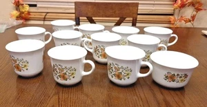 Vintage Corning Ware Corelle Wildflower 10 Kaffee Tee Tassen/Sahne & Zuckerdosen - Bild 1 von 12