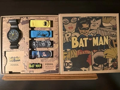 Reloj Batman Fossil Edición Limitada 2022 DC Comics 460/2870 Funciona con Caja Foto 1 de 4