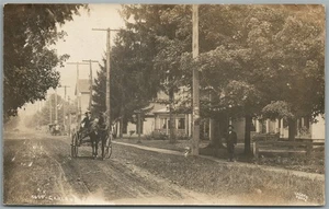 GARLAND PA STREET SCENE ANTIQUE REAL PHOTO POSTCARD RPPC - Picture 1 of 2